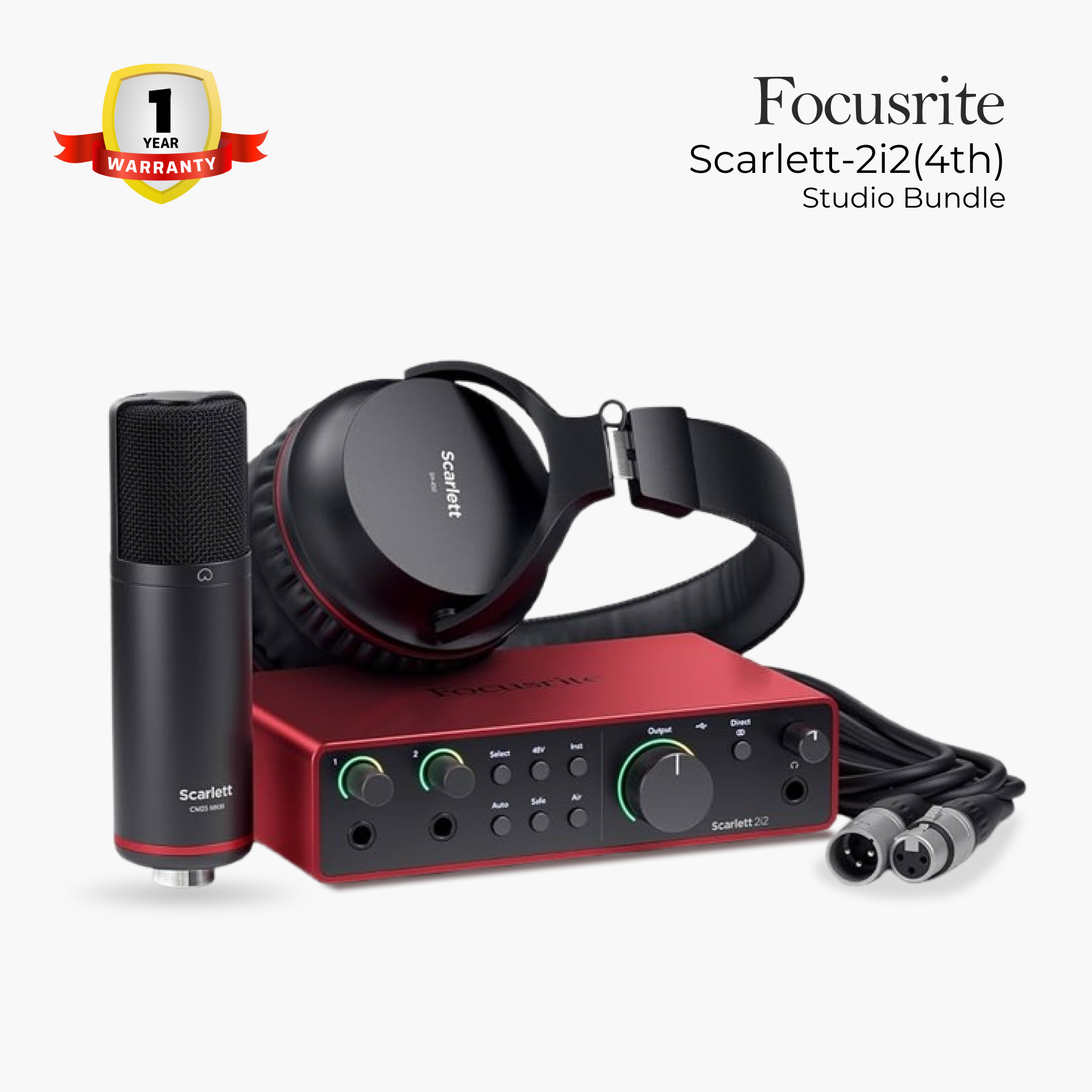 Scarlett 2i2 4th Gen Studio Bundle